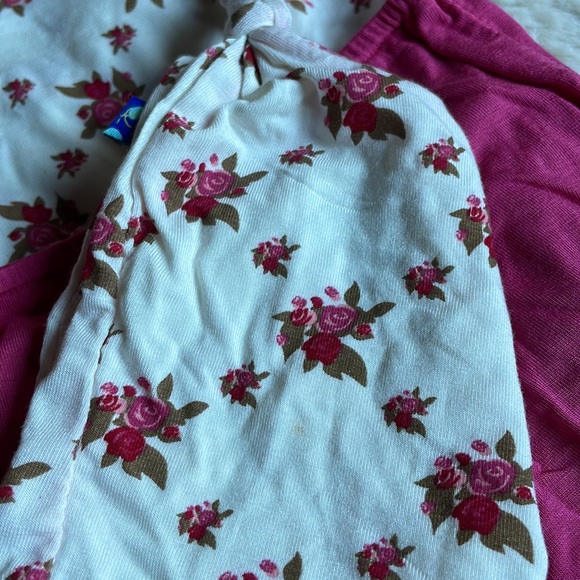 KicKee Pants | Natural Rose Trellis 3-Piece Kimono Newborn Gift Set | NB - Picture 12 of 16